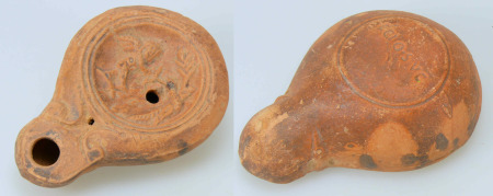 Romain - Lampe à huile (Génie) - 1er siècle