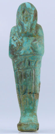 Egypte - Basse époque - Oushebti en fritte - 633-332 av. J.-C. - (26-30ème dynastie)
